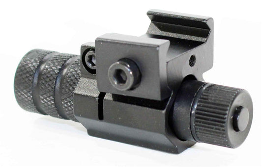 rail mounted style red laser for shotguns.