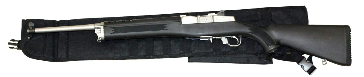 hunting rifle case black.