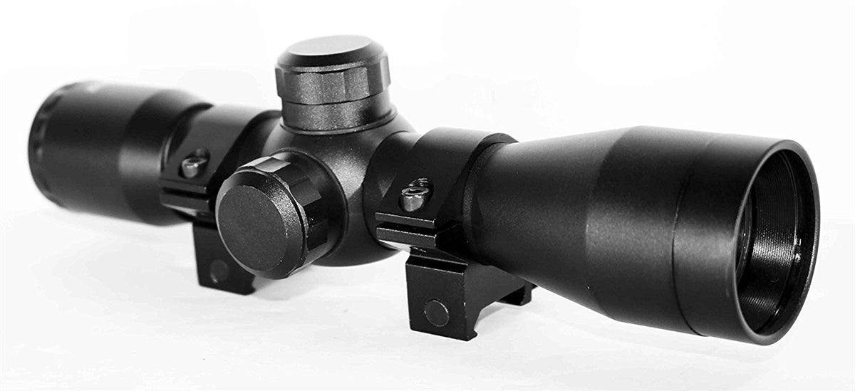 Ruger american® ranch rifle scope sight upgrade 4x32 mildot reticle aluminum black.