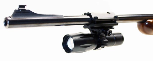 Tactical 1000 Lumen Flashlight With Mount For Savage A17 Model Rifle.