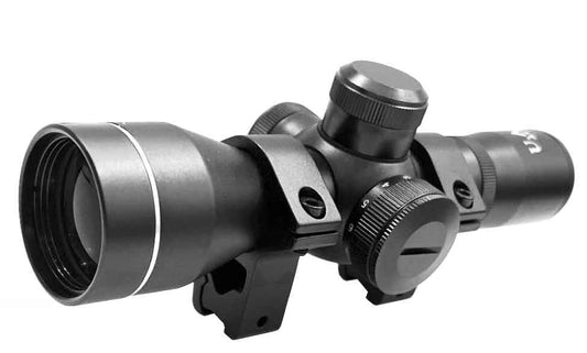 Hunter 4X32 Sight Scope for Air Rifle Dovetail Rail Style Mount aluminum Illuminated Red reticle UAG.