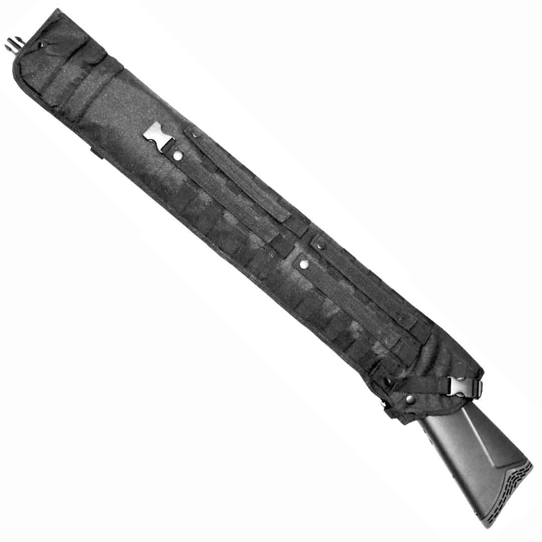 tactical rifle scabbard black.