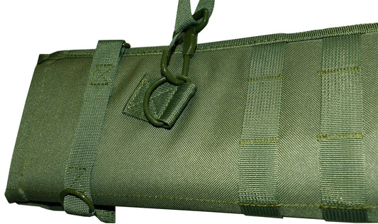 Ruger mini 14 rifle padded scabbard green olive color hunting.