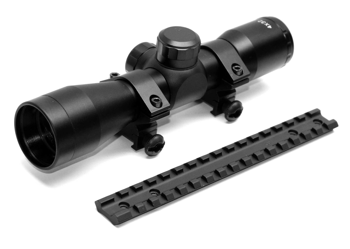 Tactical scope sight 4x32 with base mount compatible with Savage Edge Rifle.