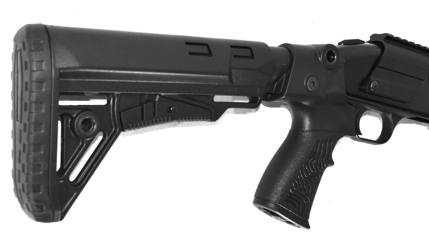 Mossberg 500 20 gauge shotgun stock black.