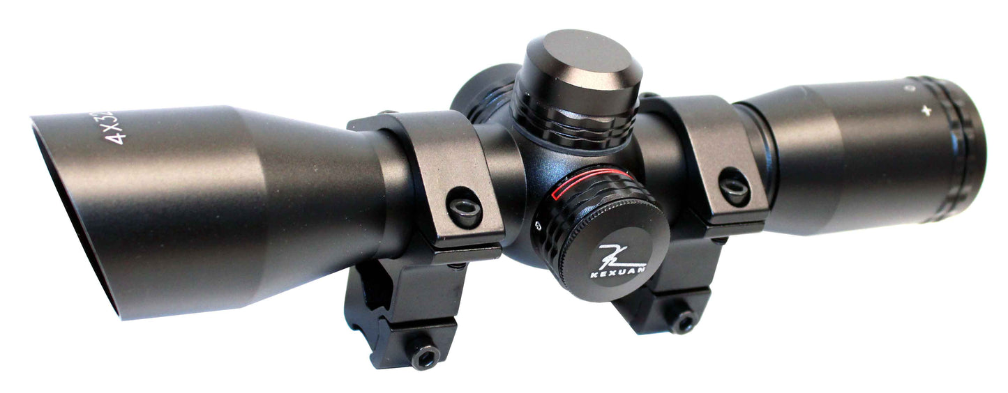 Crosman Challenger PCP air rifle scope sight 4x32 aluminum Illuminated Red Green reticle.