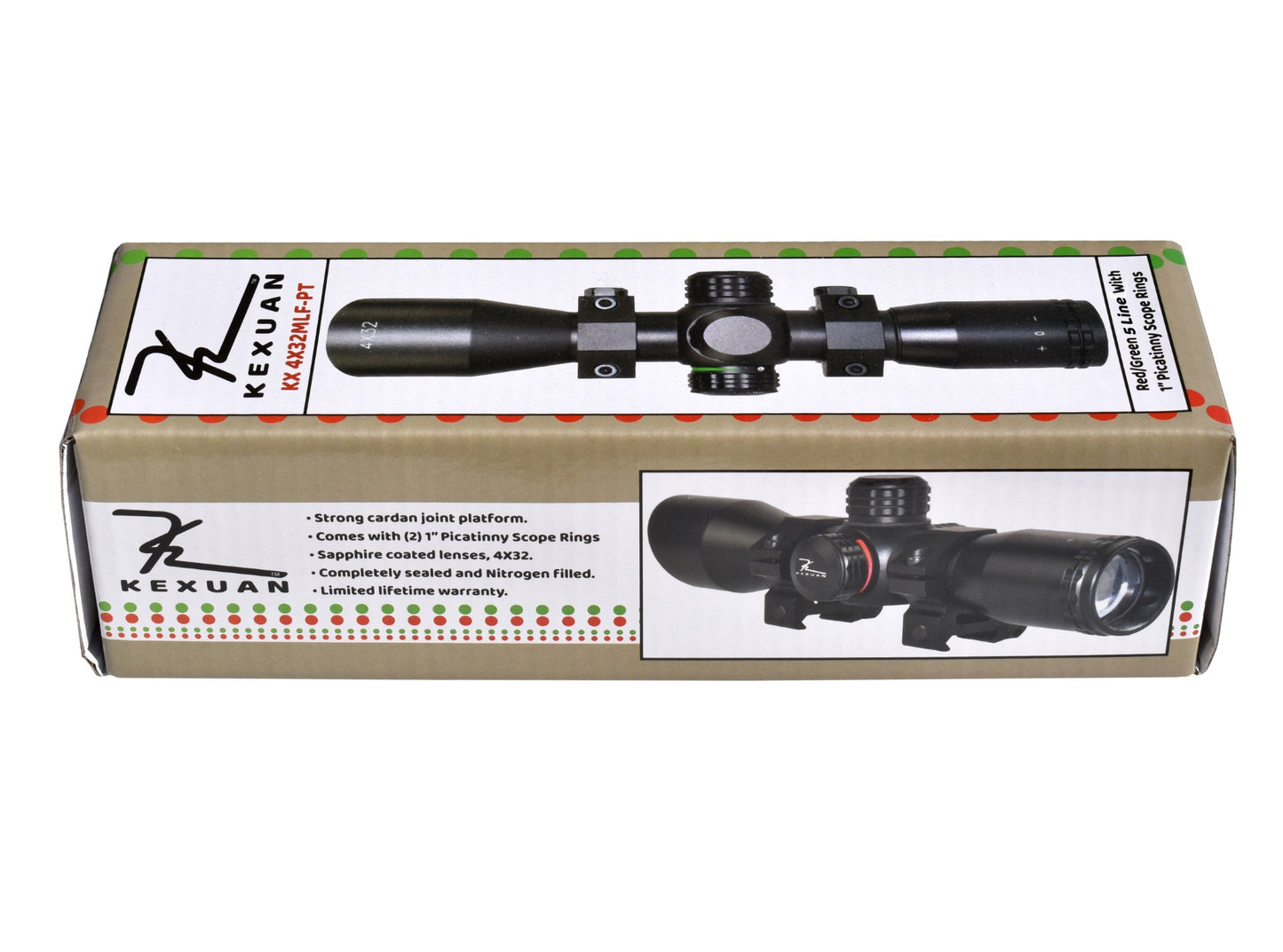 Crosman Challenger PCP air rifle scope sight 4x32 aluminum Illuminated Red Green reticle.