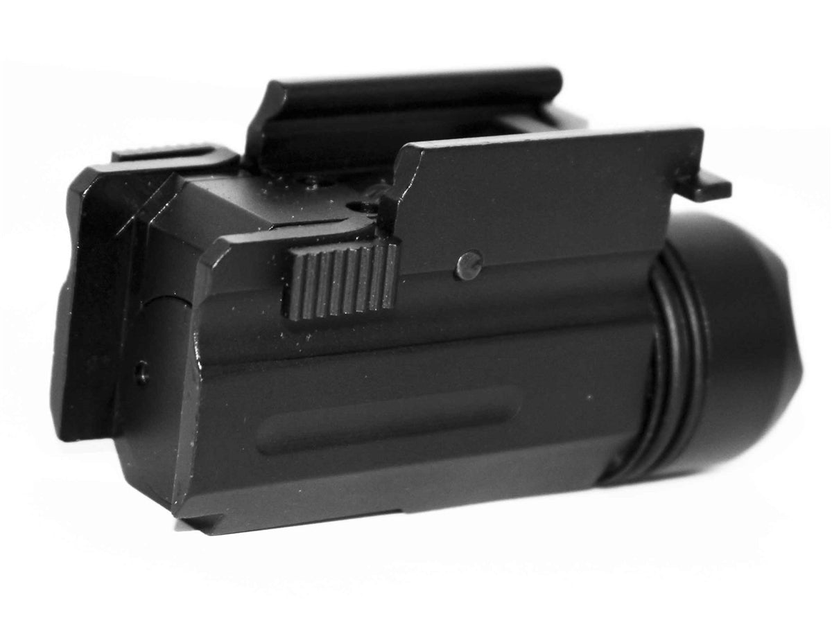 tactical picatinny mounted light for handguns.