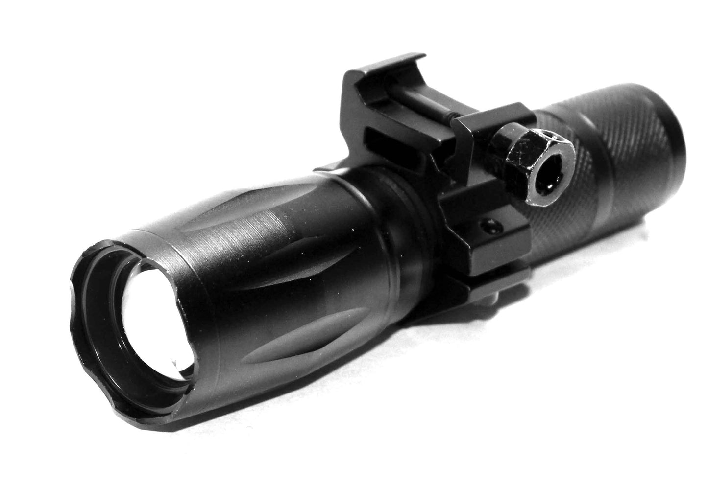 Tactical shotgun flashlight hunting home defense.