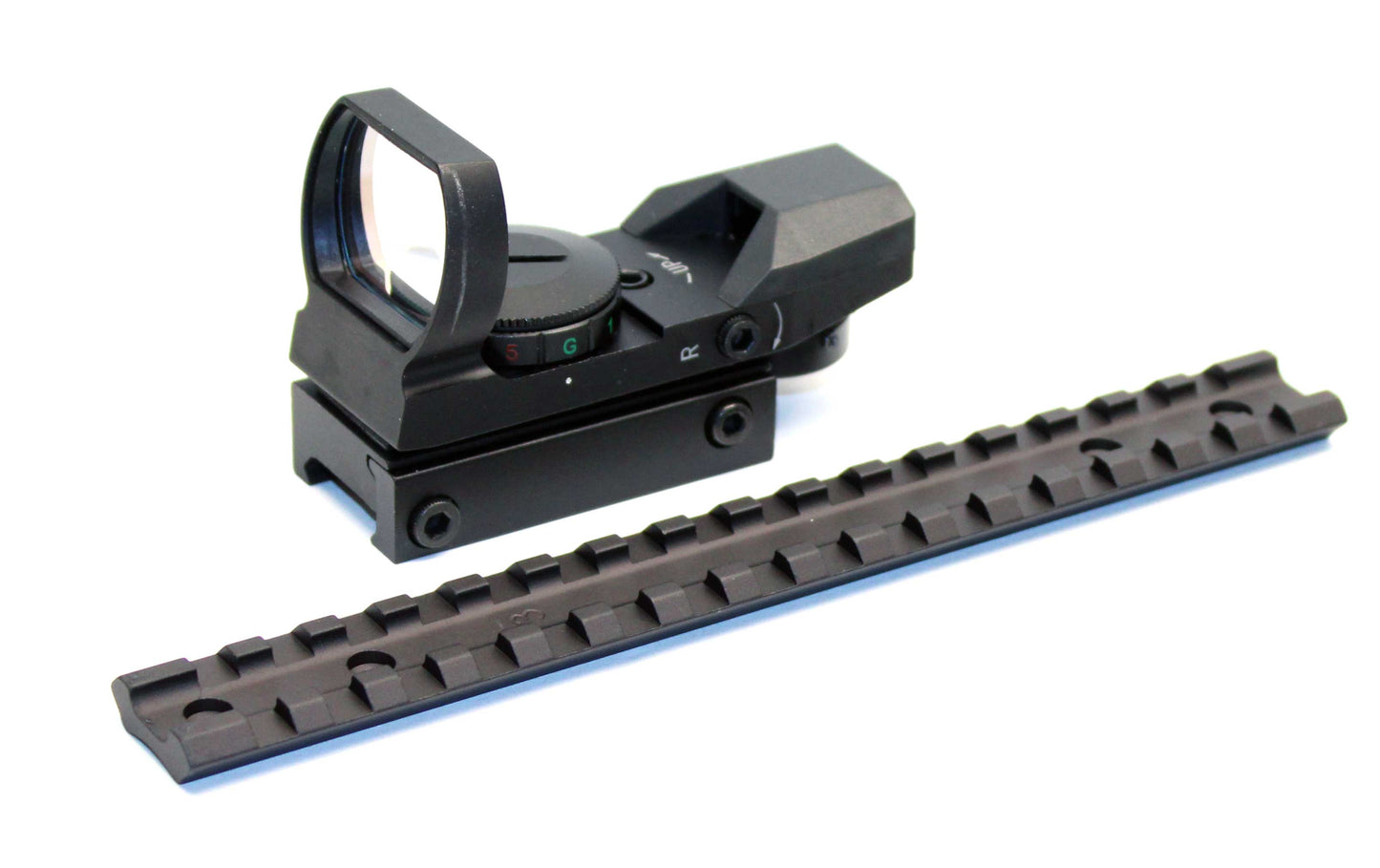 Tactical Reflex Sight With 4 Reticles With Base Mount Compatible With Savage Axis Rifle.