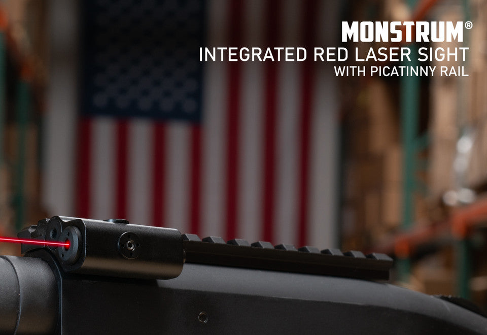 Mossberg 505 Red Laser Sight System with Picatinny Rail Mount Aluminum Black.