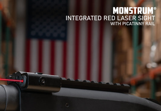 Mossberg Red Laser Sight System with Picatinny Rail Mount Aluminum Black.