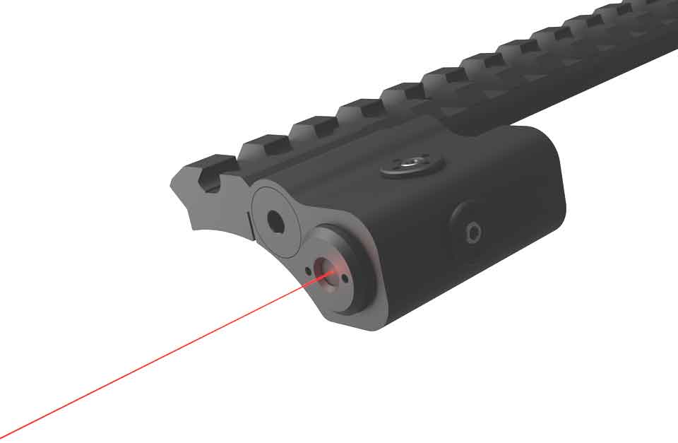 Mossberg 935 Red Laser Sight System with Picatinny Rail Mount Aluminum Black.