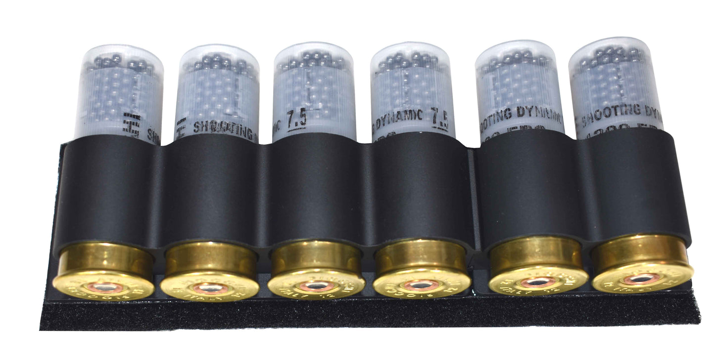 Trinity Supply 6 Round Shotshell Shell Holder for Escort Aimguard Shells Carrier Hunting Accessory Holder 12 Gauge Tactical Shell Pouch Ammo Shell Round slug Carrier Reload Adapter Target Range Gear.
