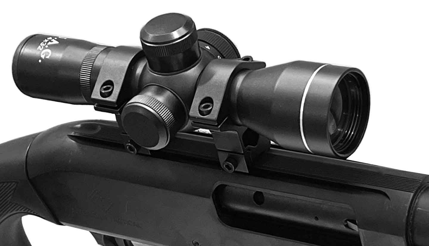 ATI TAC PX2 Pump scope sight 4x32 aluminum Illuminated Red reticle UAG. - TRINITY SUPPLY INC