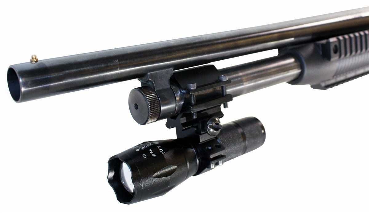 Benelli M4 tactical flashlight with mount aluminum black. - TRINITY SUPPLY INC