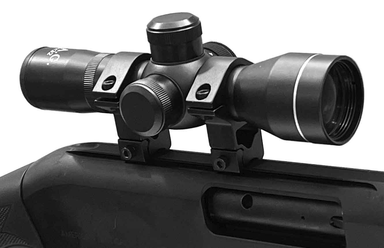 Benjamin Marauder Gauntlet air rifle scope sight 4x32 aluminum Illuminated Red reticle UAG. - TRINITY SUPPLY INC