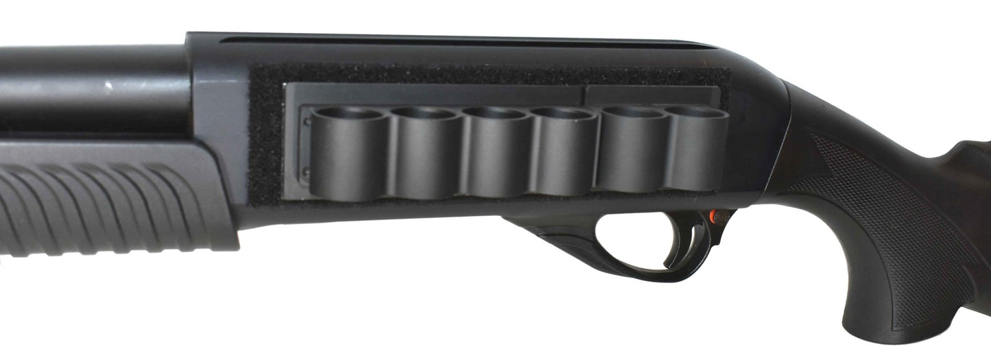 Beretta 1301 Tactical 12 Gauge Pump shell carrier aluminum black hunting tactical home defense. - TRINITY SUPPLY INC