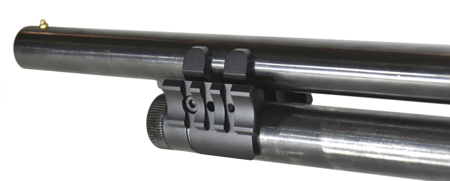Black aces pro x combo 12 gauge pump aluminum mount with 2 side picatinny rails. - TRINITY SUPPLY INC