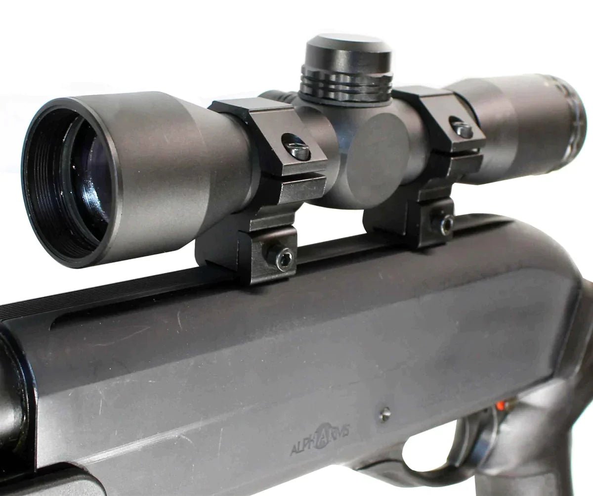 Crosman Challenger PCP air rifle scope sight 4x32 dovetail rail system aluminum black hunting. - TRINITY SUPPLY INC