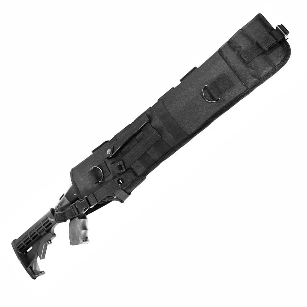 Lever Action Axe .410 Tactical Scabbard black hunting tactical Molle soft padded case Atv horse motorcycle holder adapter 25 inches. - TRINITY SUPPLY INC