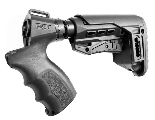 Mossberg 500 20 gauge shotgun collapsible stock Cali style. - TRINITY SUPPLY INC