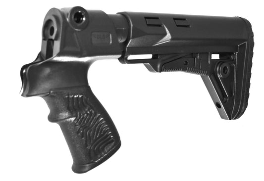 Mossberg 500 20 gauge shotgun stock black. - TRINITY SUPPLY INC