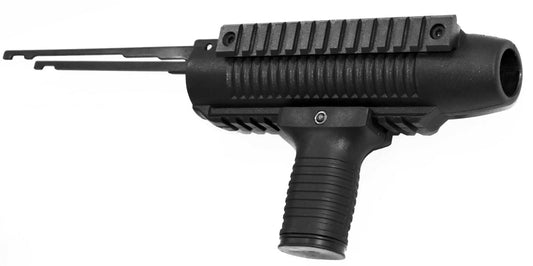 Mossberg 500A 12 gauge forend pump and tactical grip combo black hunting tactical home defense. - TRINITY SUPPLY INC