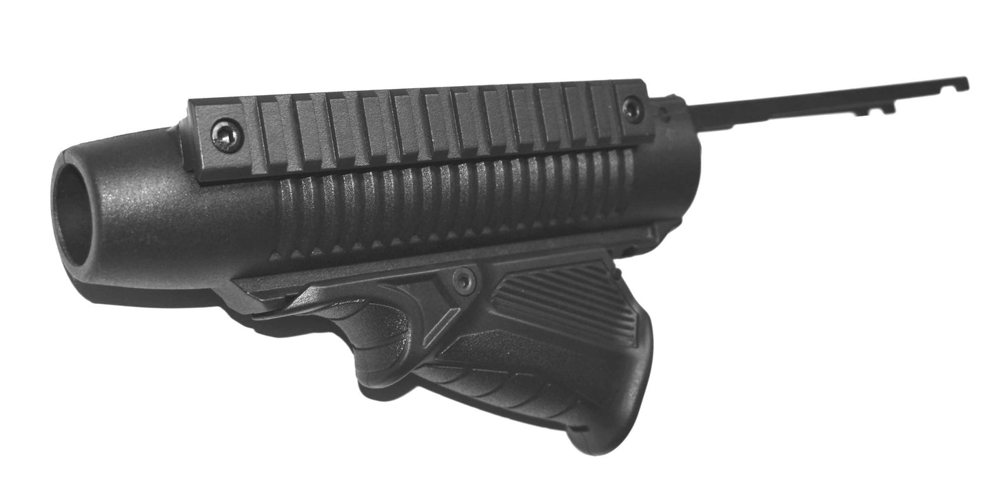 Mossberg 500A 12 Gauge Pump Action Handguard With Angled Foregrip black. - TRINITY SUPPLY INC