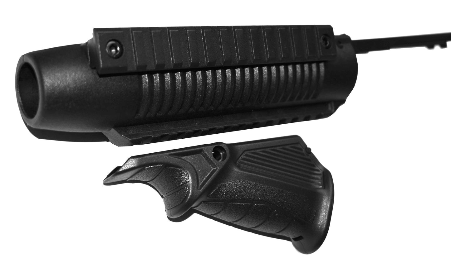 Mossberg 500A 12 Gauge Pump Action Handguard With Angled Foregrip black. - TRINITY SUPPLY INC