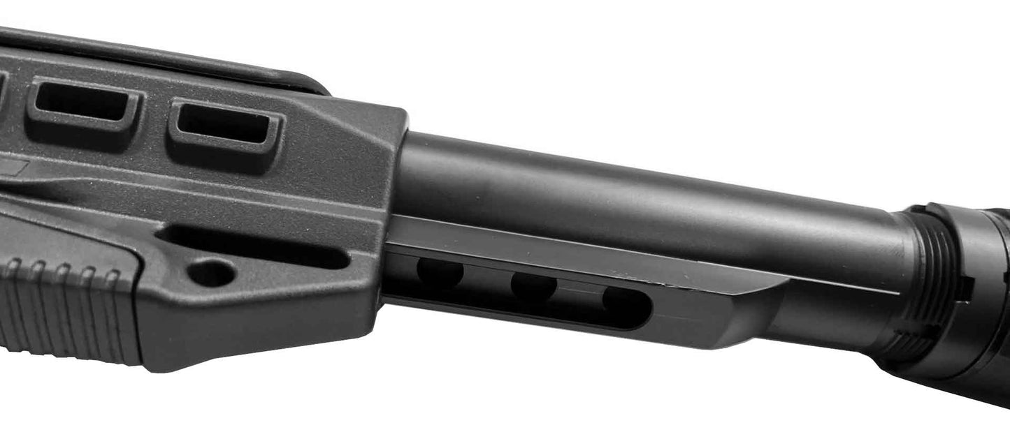 Mossberg 590 12 gauge shotgun collapsible stock Cali style. - TRINITY SUPPLY INC