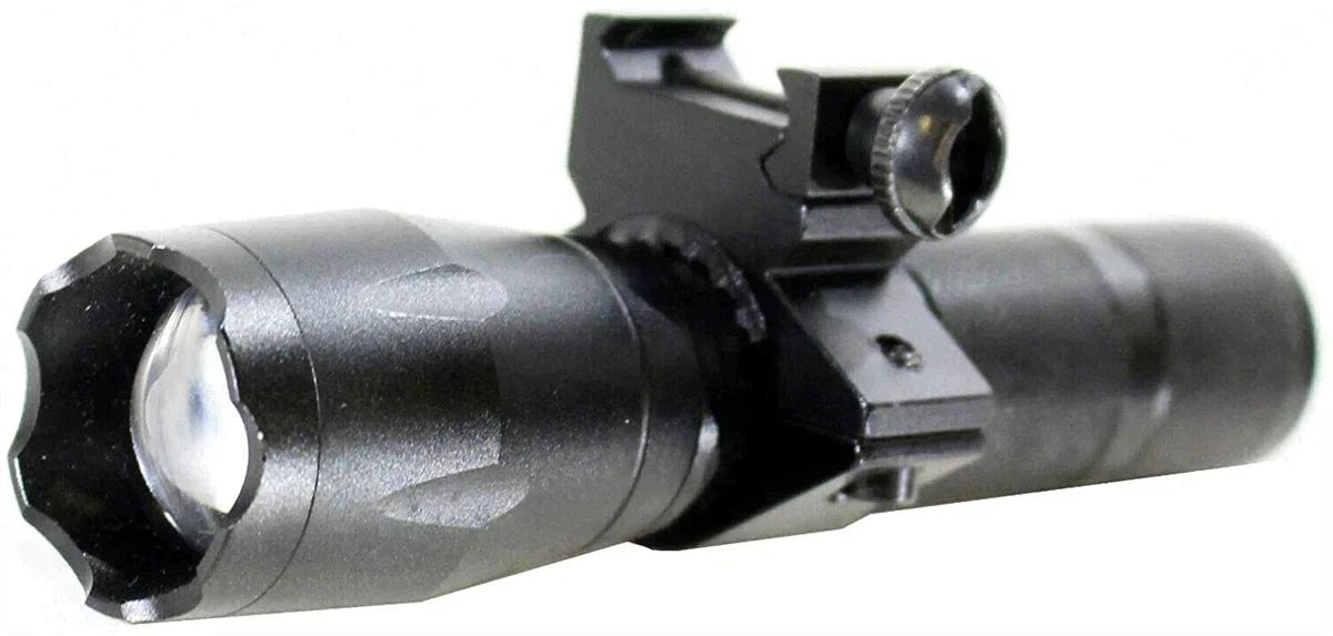 Mossberg 590 20 gauge pump tactical flashlight with mount aluminum black hunting light. - TRINITY SUPPLY INC