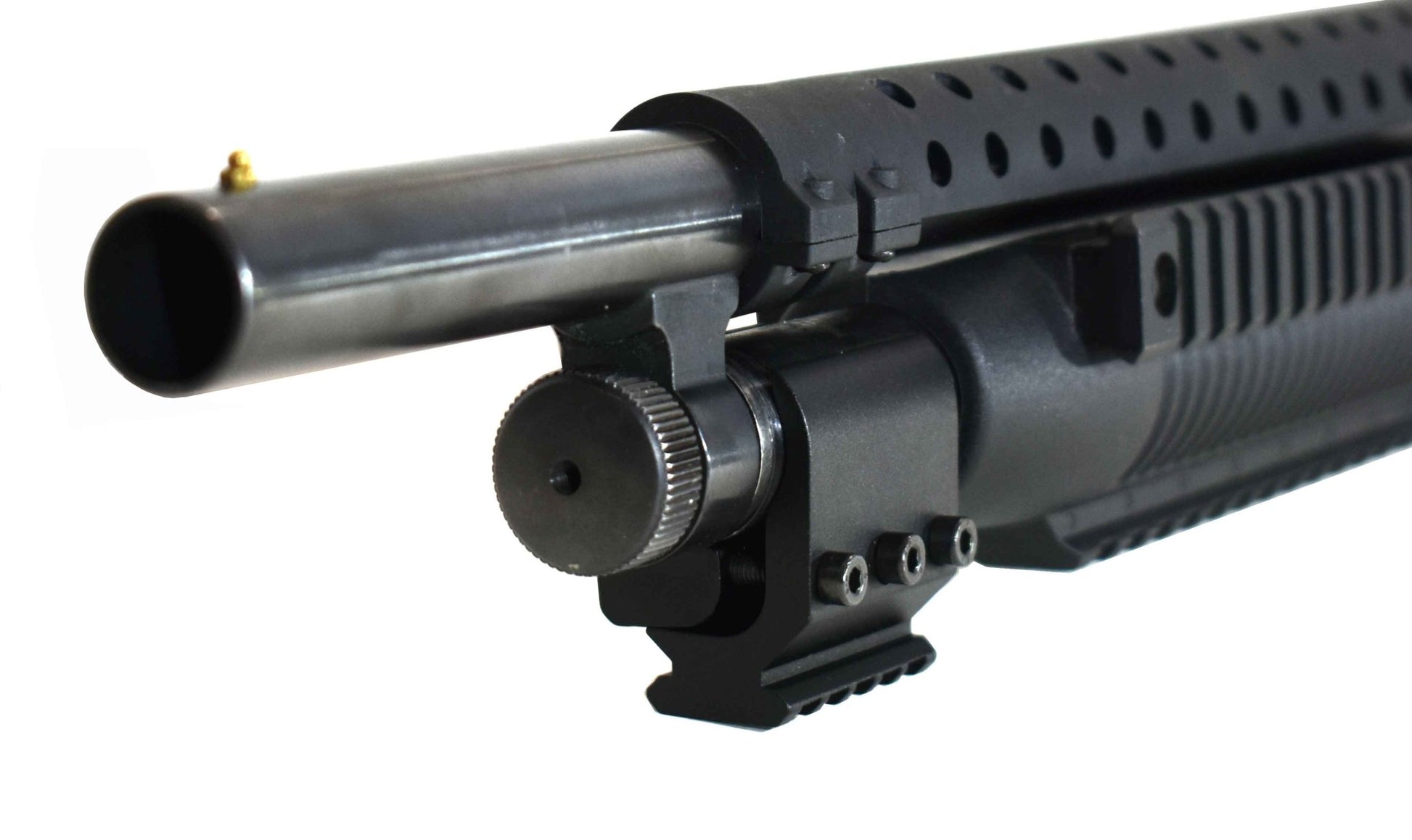 Remington 870 12 gauge magazine tube mount picatinny rail aluminum black. - TRINITY SUPPLY INC