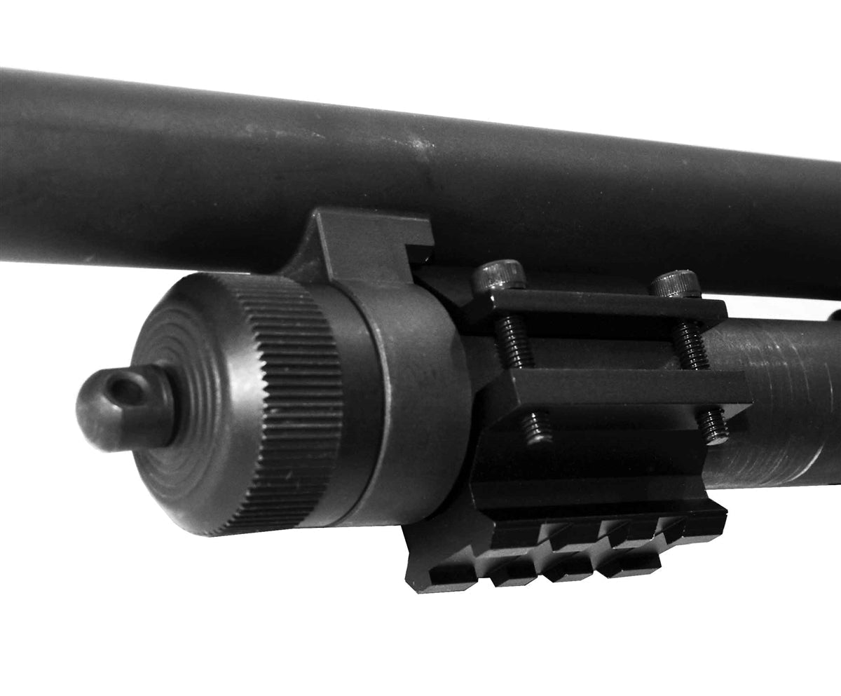 Remington 870 12 gauge pump magazine tube mount picatinny rail aluminum black. - TRINITY SUPPLY INC