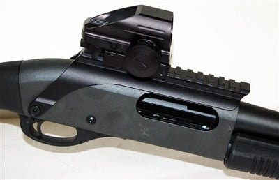 Remington 870 tac-14 12 gauge model saddle mount and reflex sight combo. - TRINITY SUPPLY INC