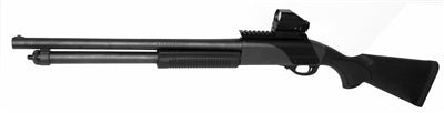 Remington 870 tac-14 12 gauge model saddle mount and reflex sight combo. - TRINITY SUPPLY INC