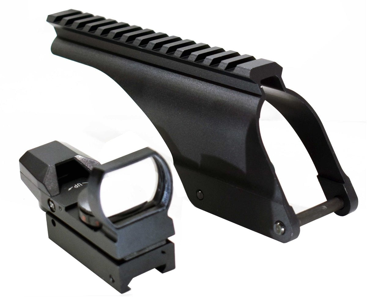 Remington 870 tac-14 12 gauge model saddle mount and reflex sight combo aluminum black hunting. - TRINITY SUPPLY INC