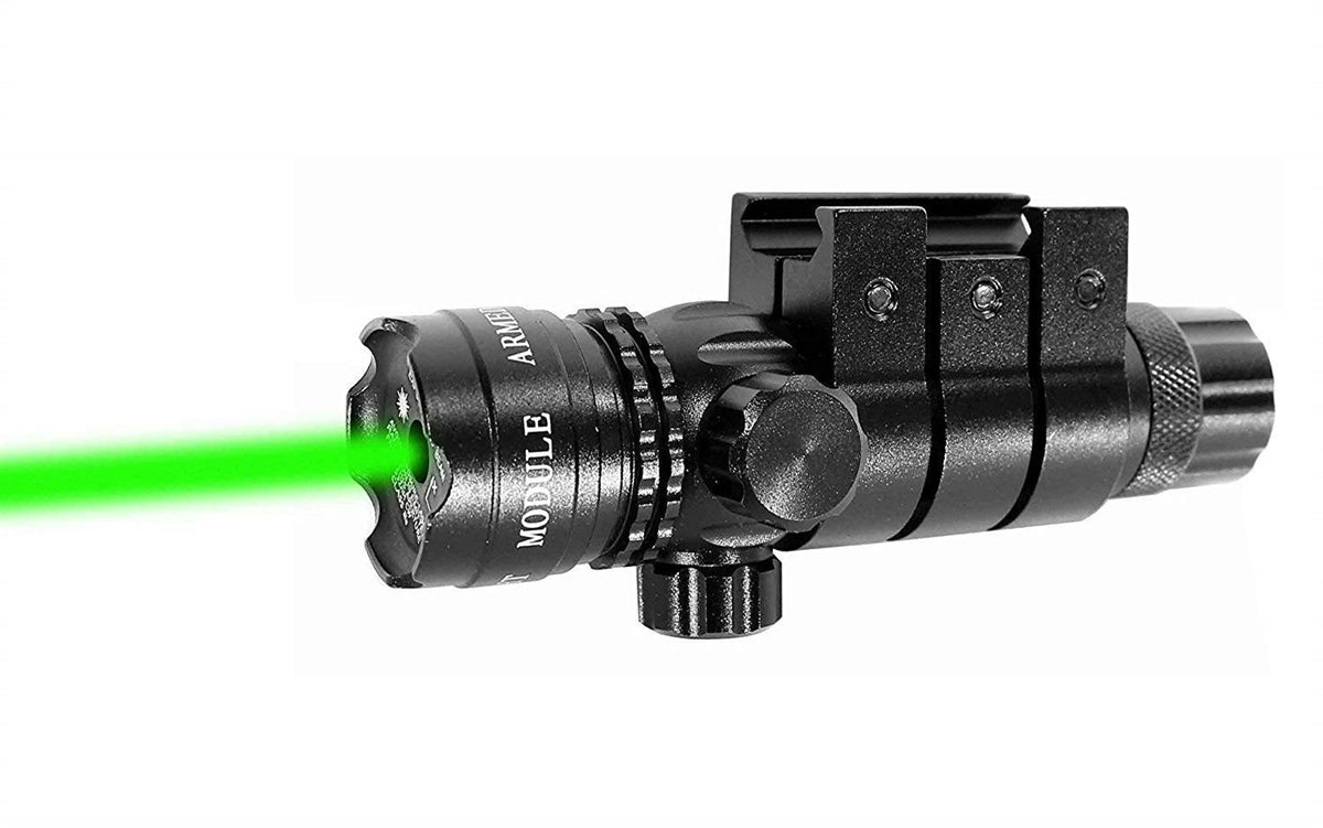 Rock Island all generations 12 gauge pump green laser sight and flashlight combo aluminum black. - TRINITY SUPPLY INC