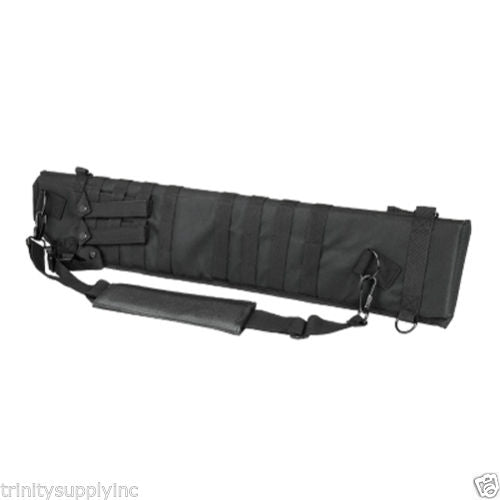 Ruger mini 14 rifle padded scabbard black hunting case. - TRINITY SUPPLY INC