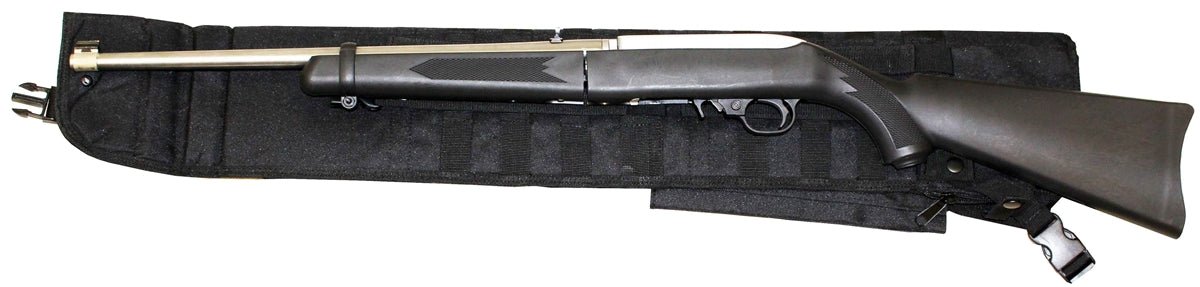 Ruger mini 14 rifle padded scabbard black hunting case. - TRINITY SUPPLY INC