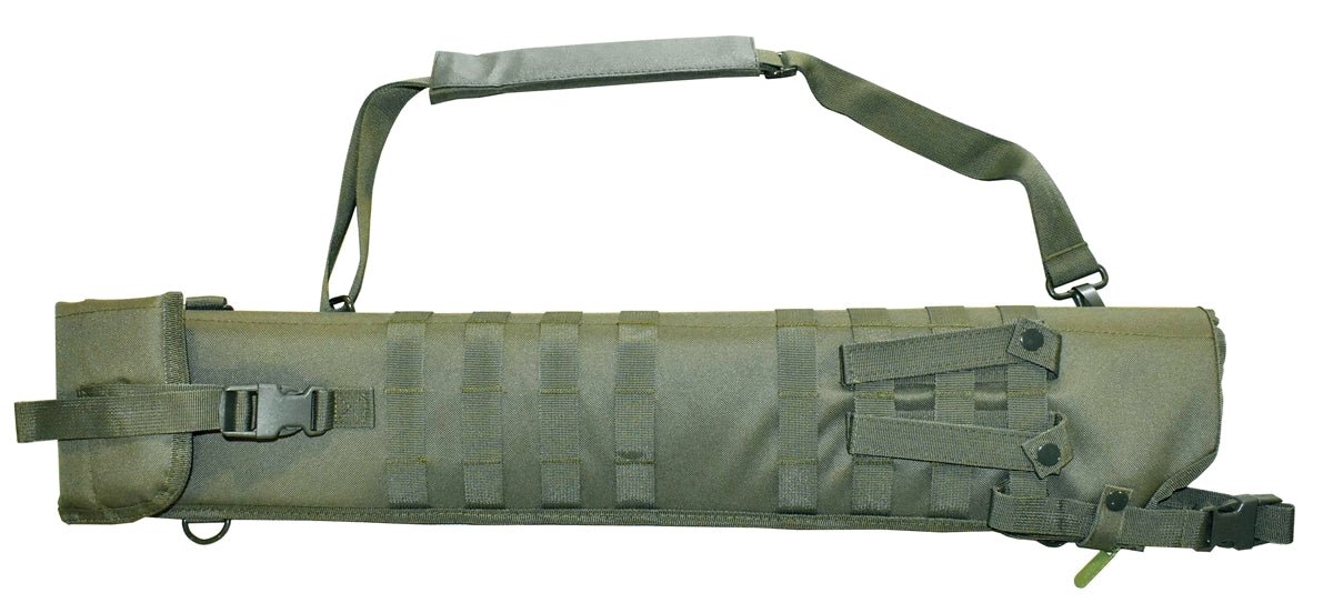 Ruger mini 14 rifle padded scabbard green olive color hunting. - TRINITY SUPPLY INC