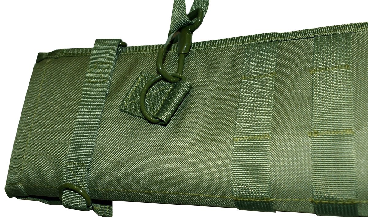 Ruger mini 14 rifle padded scabbard green olive color hunting. - TRINITY SUPPLY INC