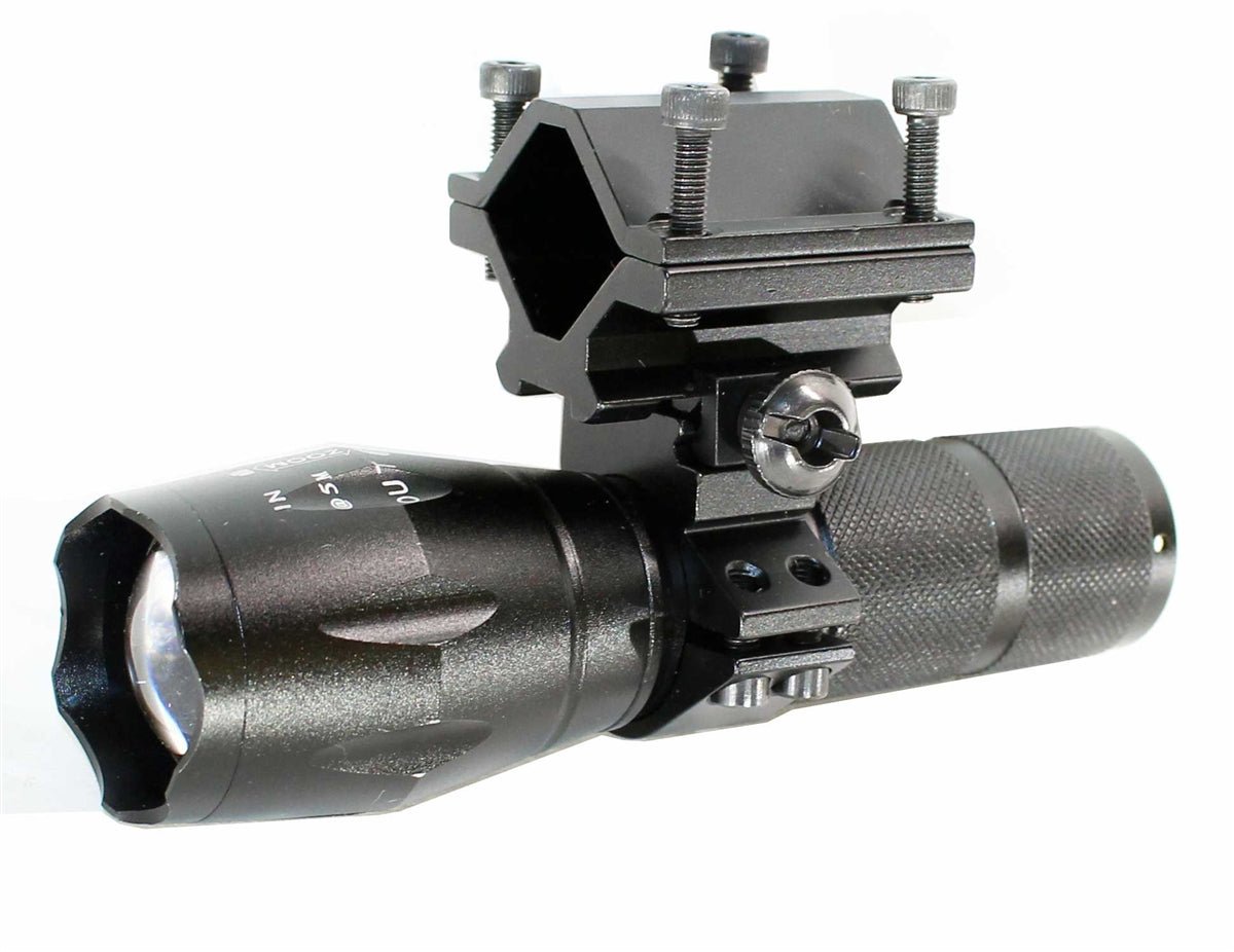 Tactical 1000 Lumen Flashlight With Mount Compatible With 12 Gauge Shotguns. - TRINITY SUPPLY INC