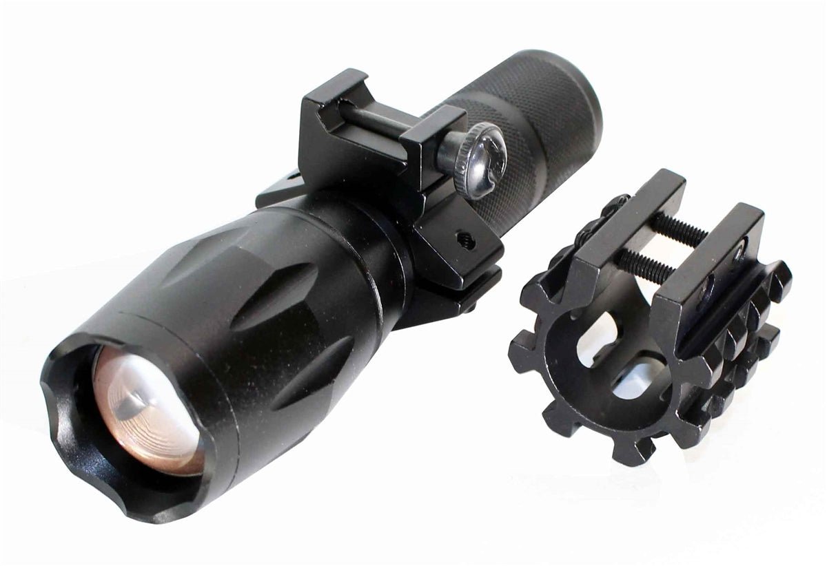 Tactical 1000 Lumen Flashlight With Mount Compatible With Maverick 88 12 Gauge Pumps. - TRINITY SUPPLY INC