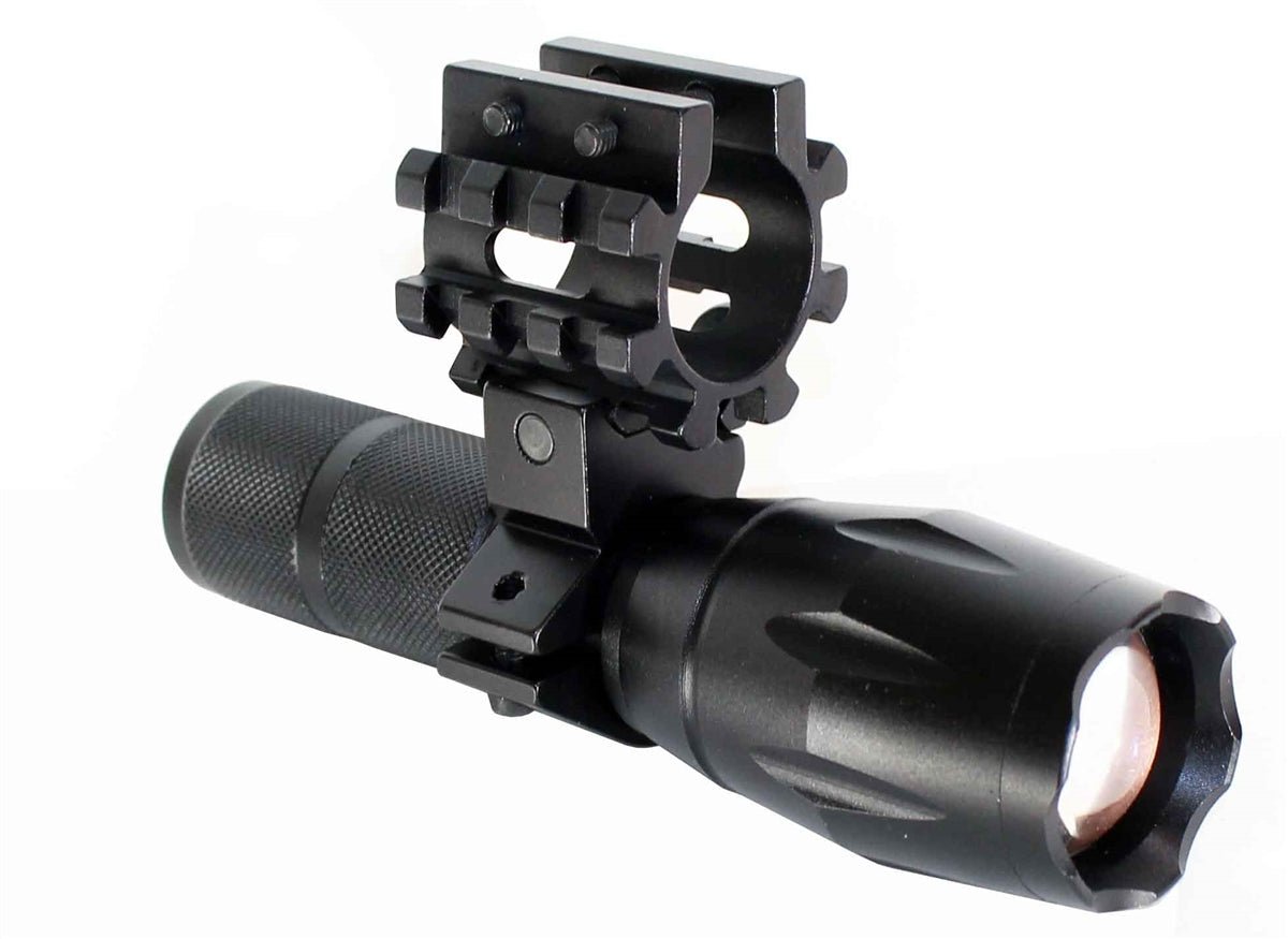 Tactical 1000 Lumen Flashlight With Mount Compatible With Maverick 88 12 Gauge Pumps. - TRINITY SUPPLY INC