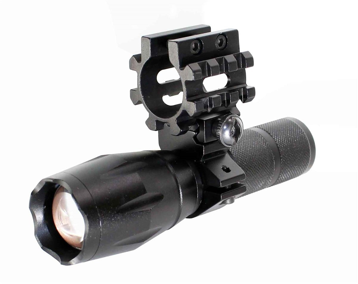 Tactical 1000 Lumen Flashlight With Mount Compatible With Maverick 88 12 Gauge Pumps. - TRINITY SUPPLY INC