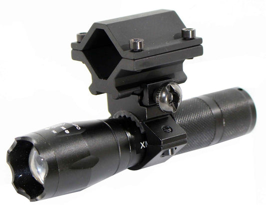 Tactical 1200 Lumen Flashlight With Mount Compatible With 20 Gauge Shotguns. - TRINITY SUPPLY INC