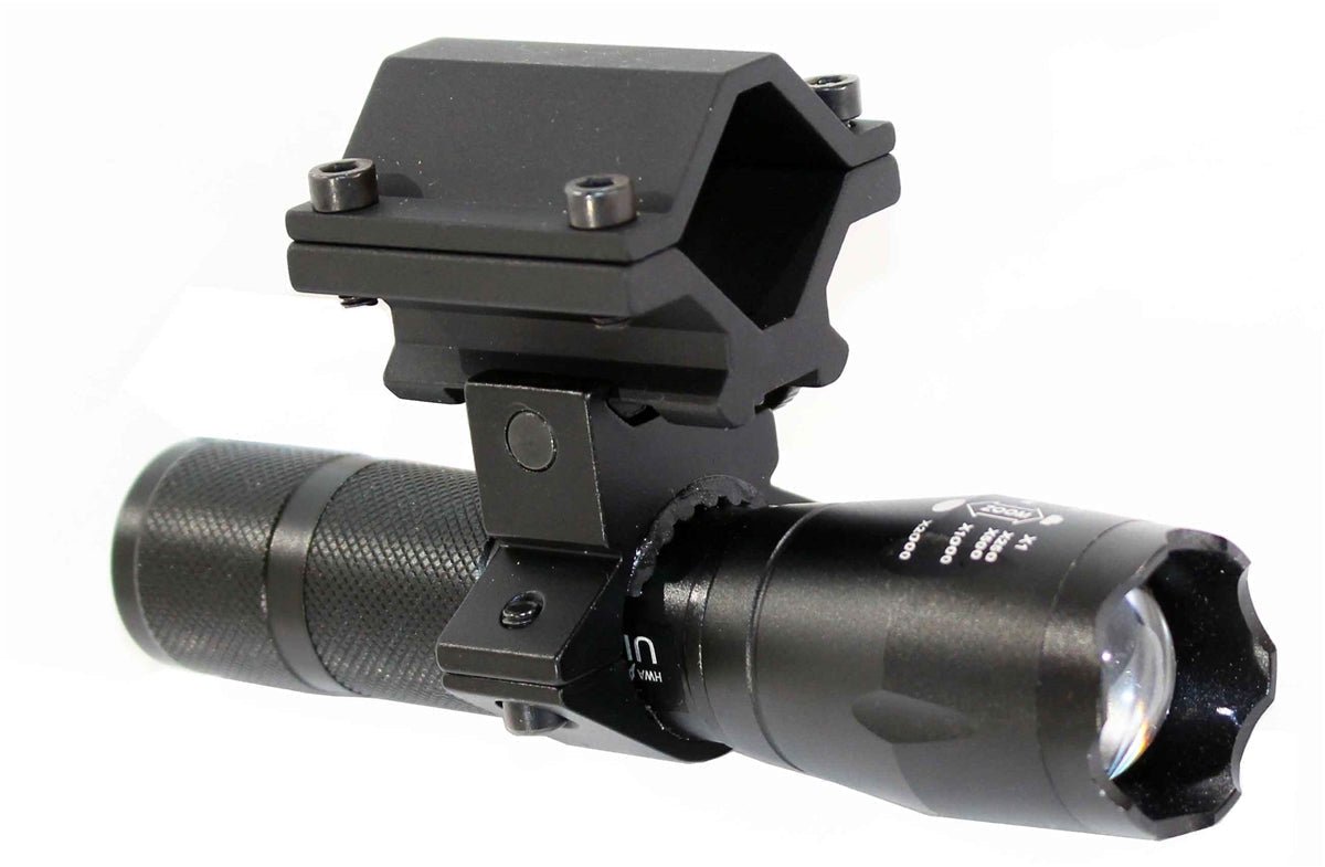 Tactical 1200 Lumen Flashlight With Mount Compatible With Escort Aim Guard 12 Gauge Pumps. - TRINITY SUPPLY INC