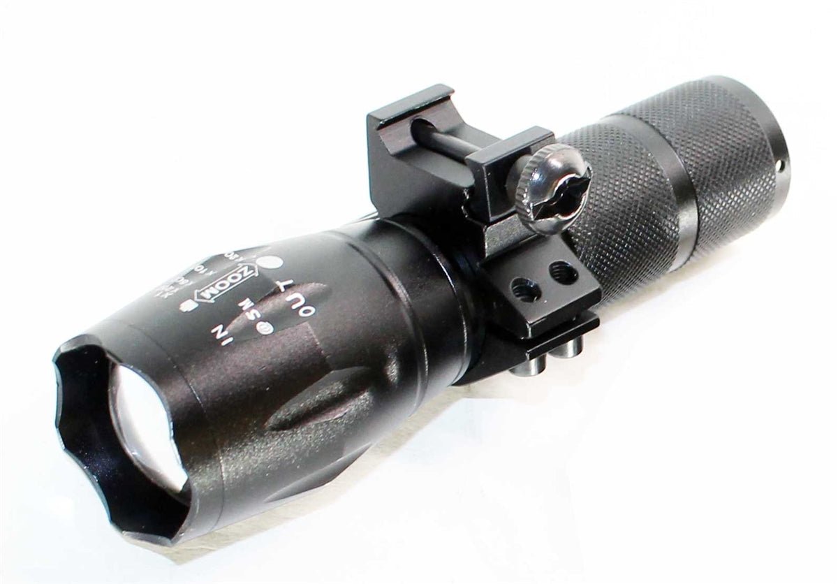 Tactical 1200 Lumen Flashlight With Mount Compatible With Mossberg Maverick 88 12 Gauge Pumps. - TRINITY SUPPLY INC