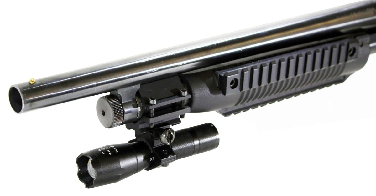 Tactical 1200 Lumen Flashlight With Mount Compatible With Stevens 320 12 Gauge Pumps. - TRINITY SUPPLY INC